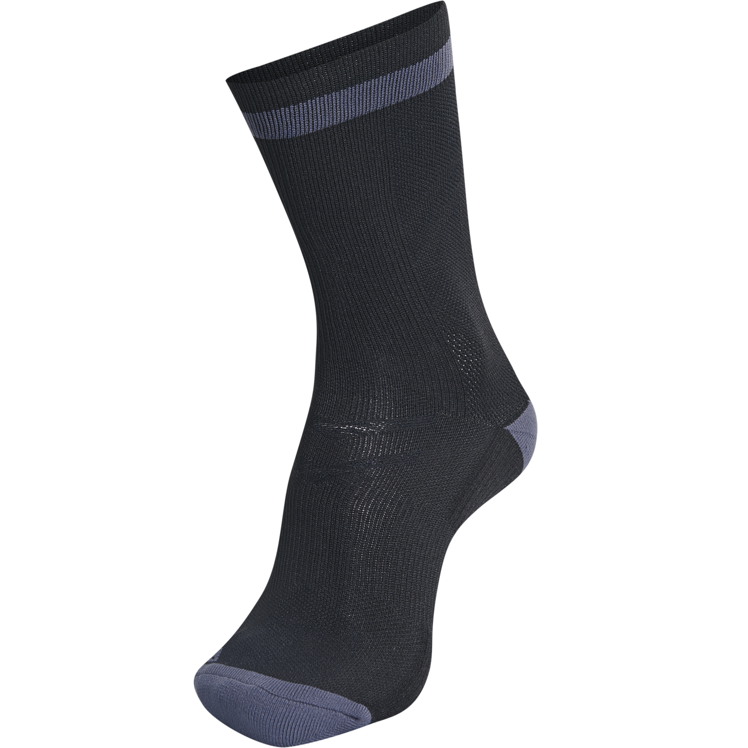 ELITE INDOOR SOCK LOW, BLACK/ASPHALT, packshot