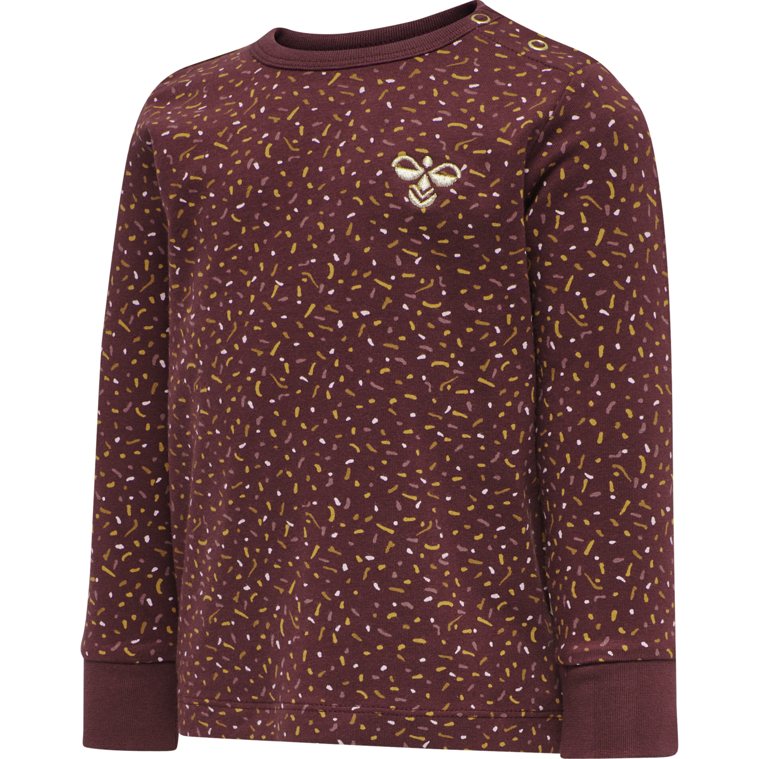 hmlSPRINKLE T-SHIRT L/S, CHOCOLATE TRUFFLE, packshot