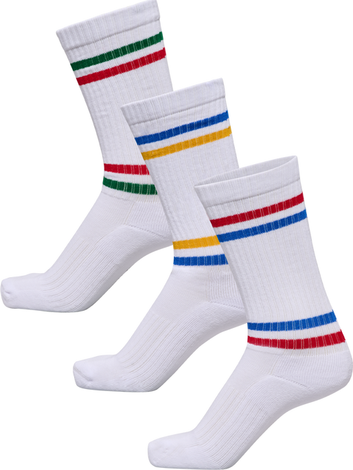 hml3-PACK SOCKS CHEVRON HIGH RETRO, WHITE/BARBADOSCHERRY/EDEN/SKYD, packshot