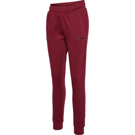 hmlBOOSTER TAPERED WOMAN PANTS, CABERNET, packshot