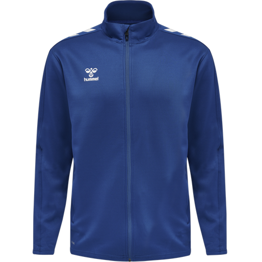 hmlCORE XK POLY ZIP SWEAT, TRUE BLUE, packshot