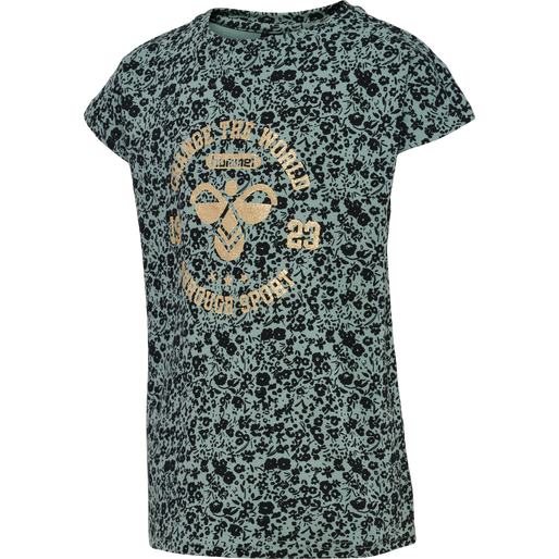 hmlMEJSE T-SHIRT S/S, CHINOIS GREEN, packshot