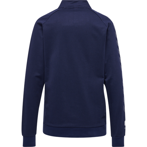 hmlMOVE GRID COTTON ZIP JACKET WOMA, MARINE, packshot