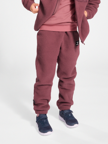 hmlATLAS FLEECE PANTS, ROSE BROWN, model