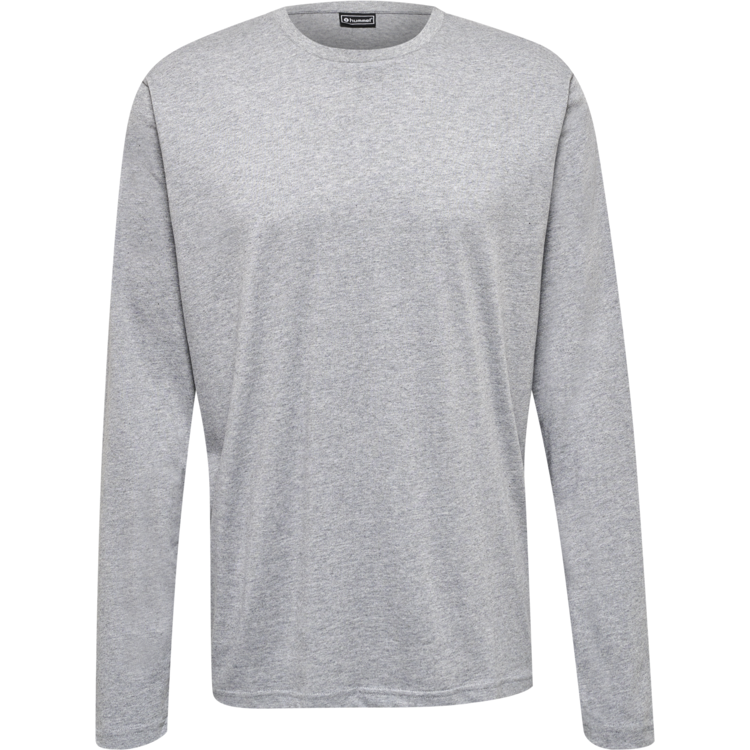 hmlRED HEAVY T-SHIRT L/S, GREY MELANGE, packshot