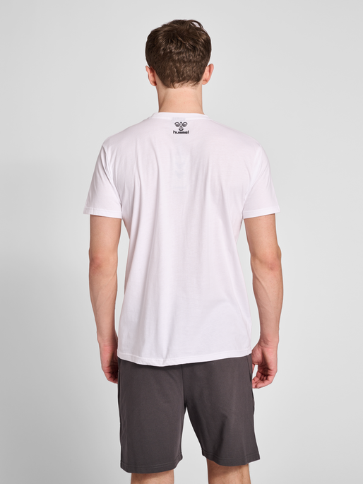 hmlOFFGRID COTTON JERSEY S/S, WHITE, model