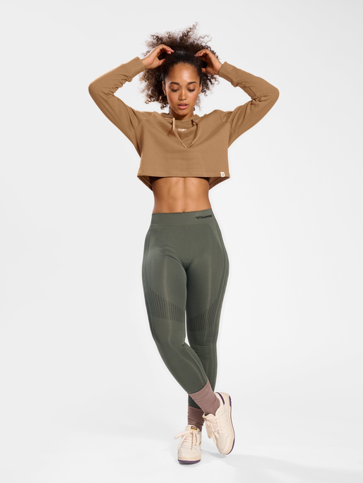 Net hoodie store crop top