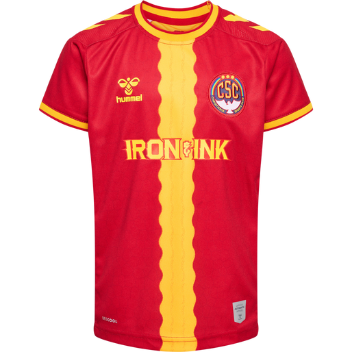 CSC 22/23 HOME JERSEY S/S KIDS, TRUE RED/SPORTS YELLOW W/SPONS CSC 22/23 HOME JERSEY S/S KIDS, TRUE RED/SPORTS YELLOW W/SPONS, packshot