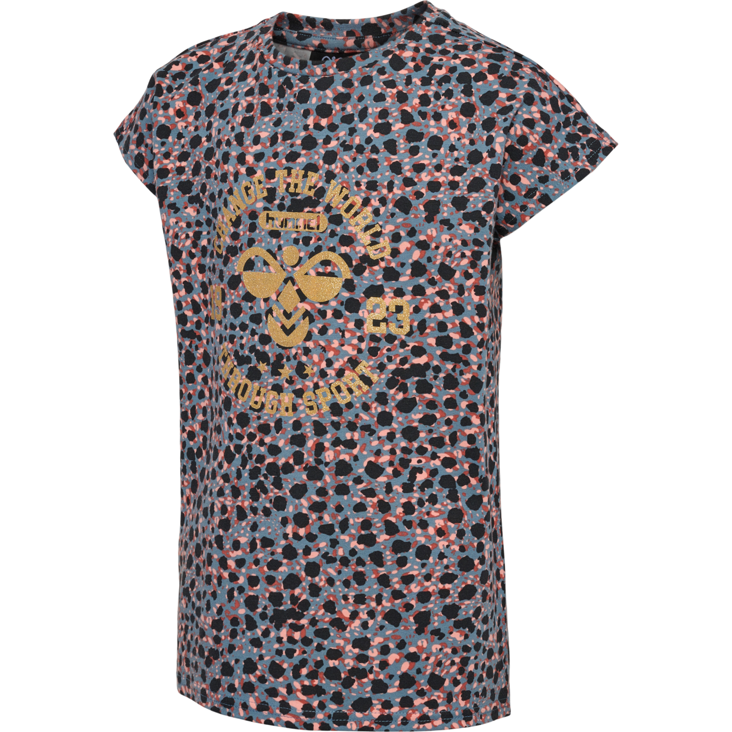 hmlMEJSE T-SHIRT S/S, BLUE MIRAGE, packshot