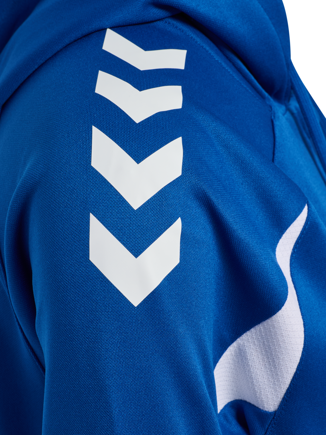 hmlCORE 2.0 ZIP HOODIE WOMAN, TRUE BLUE/WHITE, packshot