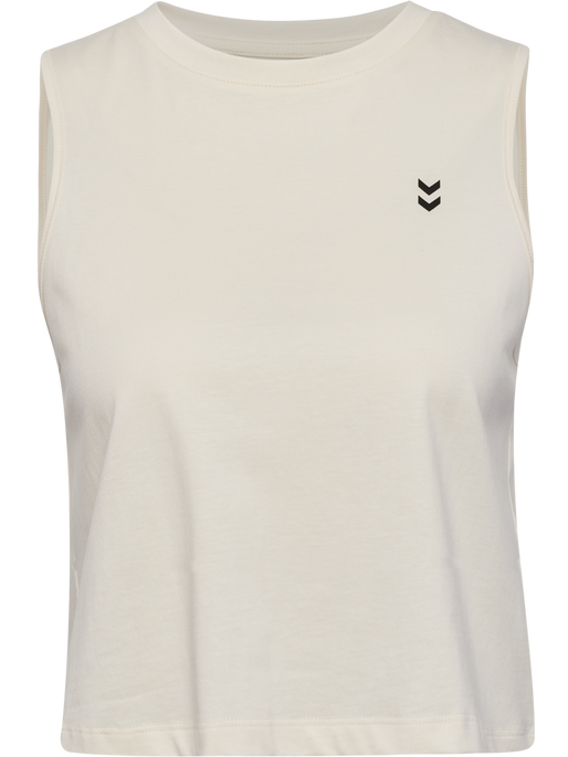 hmlHIIT CROPPED W MUSCLE TANK TOP, TOFU, packshot
