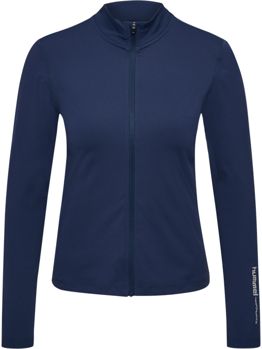 hmlFAST W ZIP TOP L/S, DRESS BLUES hmlFAST W ZIP TOP L/S, DRESS BLUES, packshot