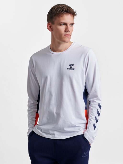 Hummel North T Shirt L S White Hummel Net