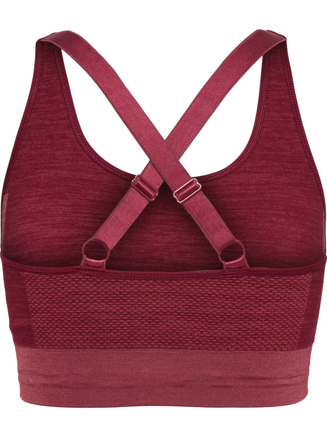hmlCLEA SEAMLESS  SPORTS TOP, CABERNET/APPLE BUTTER MELANGE, packshot