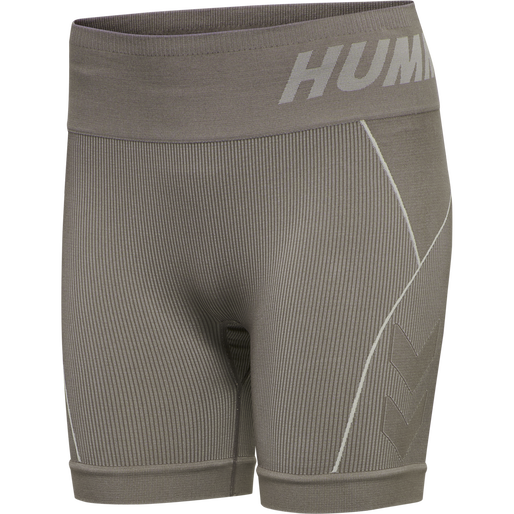 hmlTE CHRISTEL 2-PACK SEAML SHORTS, BLACK/CHATEAU GREY, packshot
