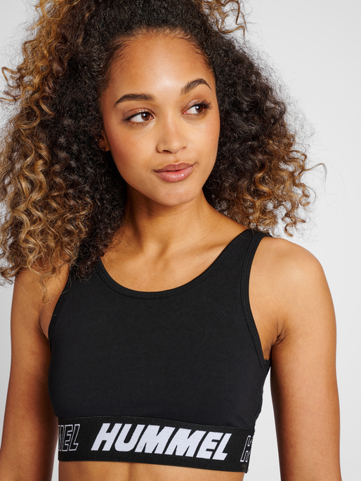 hmlTE MAJA 2-PACK COTTON SPORTS TOP, BLACK/INSIGINA BLUE, model