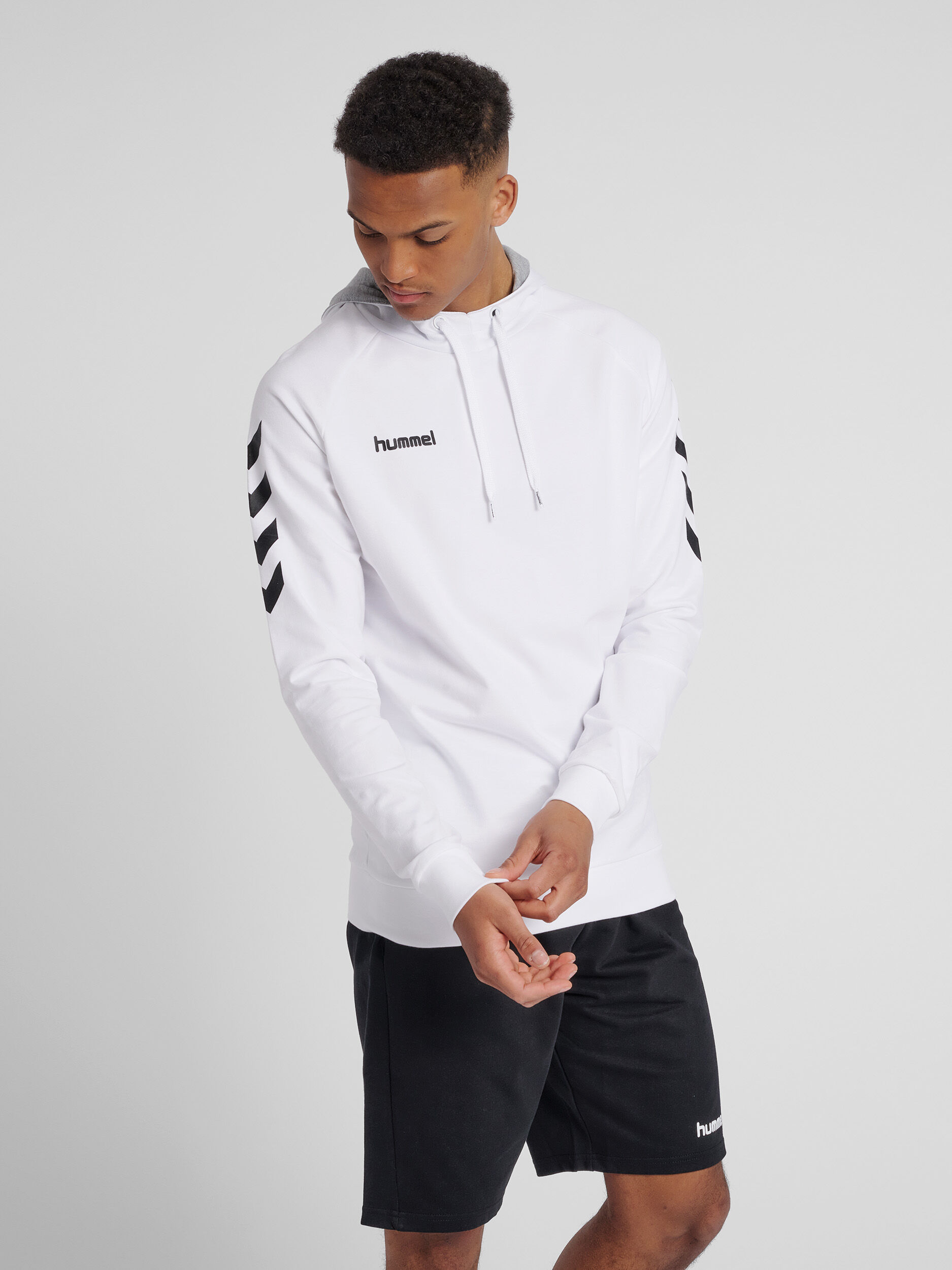 White cotton hoodie mens on sale
