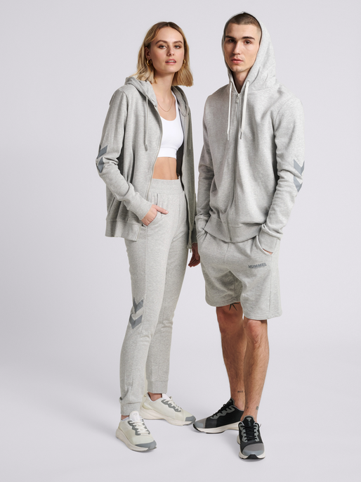 hummel LEGACY ZIP HOODIE - GREY MELANGE