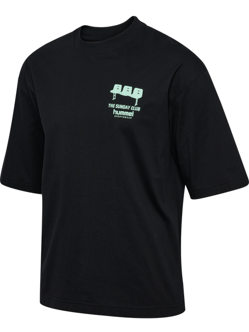 hmlOVERSIZED T-SHIRT S/S SUNDAY, BLACK, packshot