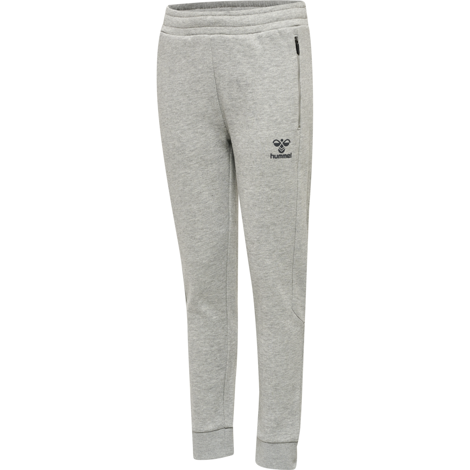 hmlOFFGRID PANTS KIDS, GREY MELANGE/FORGED IRON, packshot