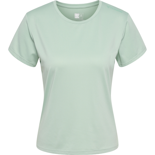hmlMT AURA MESH T-SHIRT, SILT GREEN, packshot