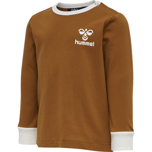hmlMAUILINO T-SHIRT L/S, GLAZED GINGER, packshot