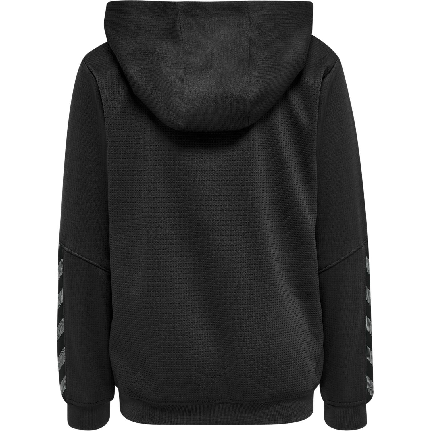 hmlAUTHENTIC KIDS POLY HOODIE, BLACK/WHITE, packshot