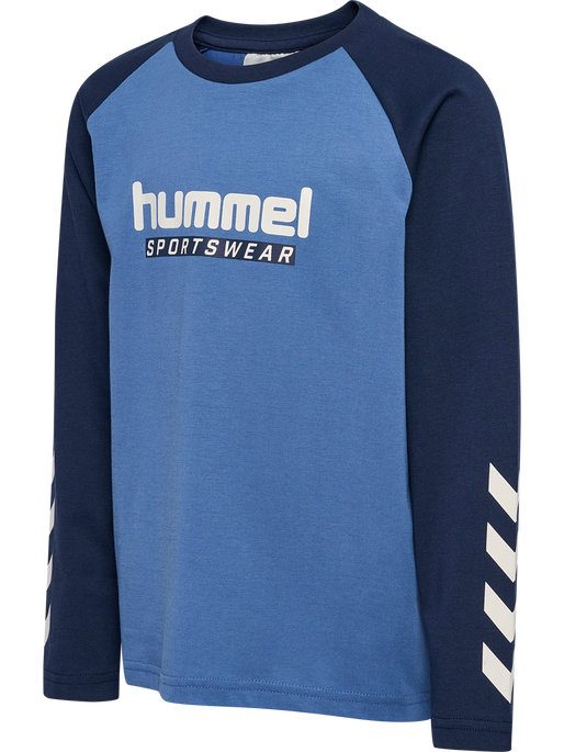 hmlJR LOGO T-SHIRT L/S, DUTCH BLUE hmlJR LOGO T-SHIRT L/S, DUTCH BLUE, packshot