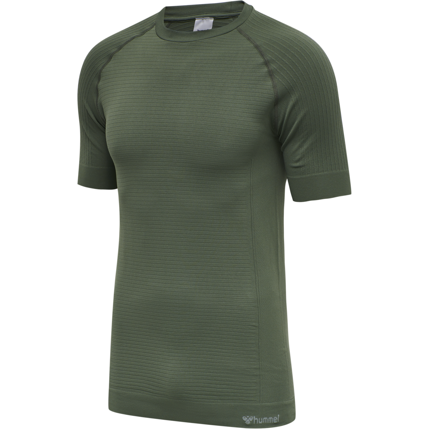 hmlSTROKE SEAMLESS T-SHIRT, THYME, packshot