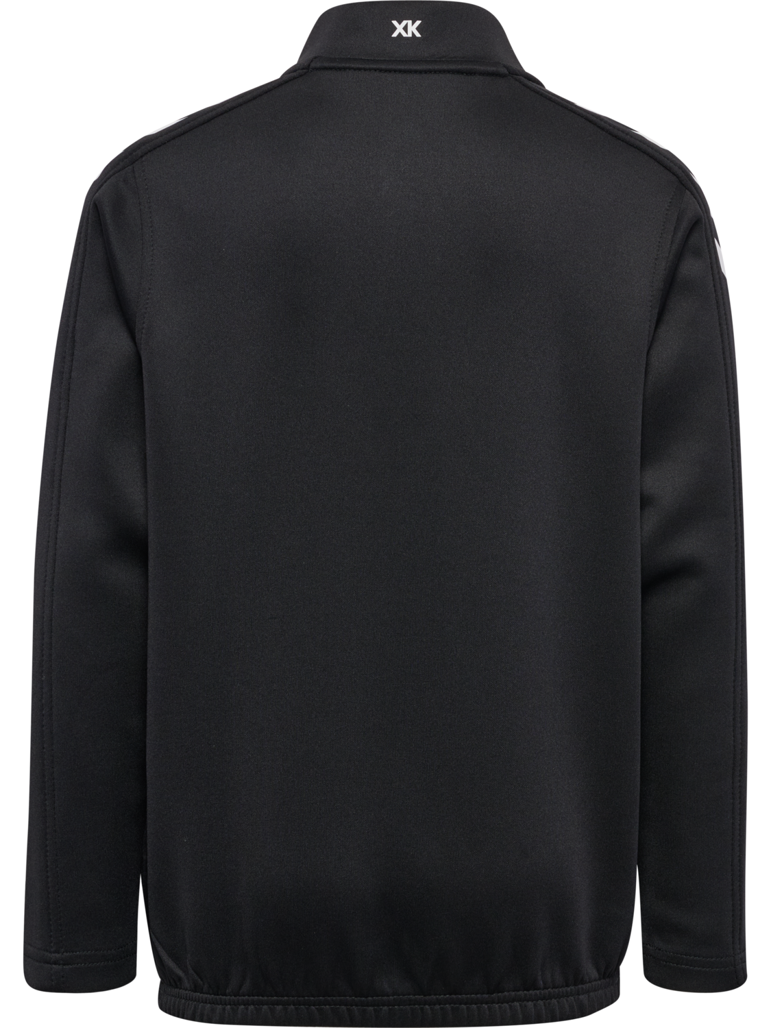 hmlCORE XK HALF ZIP POLY SWEAT KIDS, BLACK/BLACK, packshot