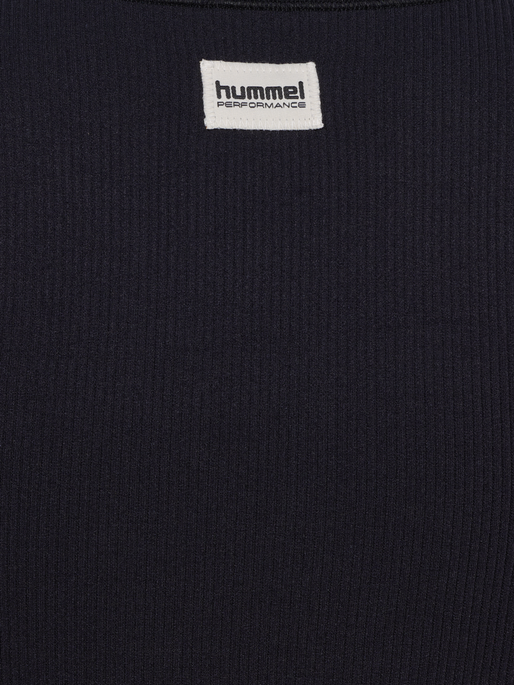 hmlPULSE SEAMLESS RIB W T-SHIRT S/S, BLACK, packshot