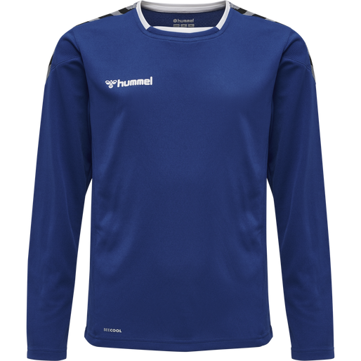 hmlAUTHENTIC KIDS POLY JERSEY L/S, TRUE BLUE, packshot