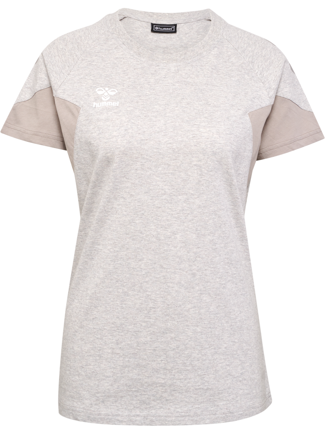 hmlTRAVEL T-SHIRT S/S WOMAN, LIGHT GREY MELANGE, packshot