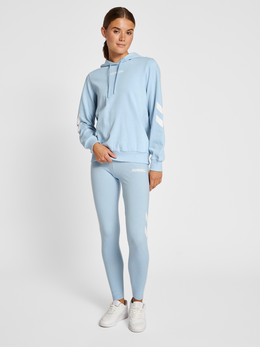 hummel LEGACY WOMAN CROPPED HOODIE - CELESTIAL BLUE