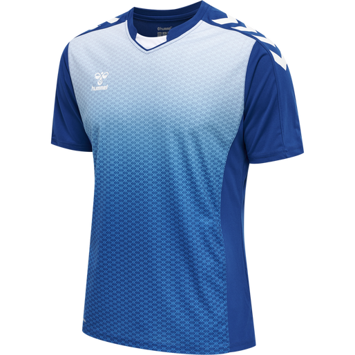 Sublimation jersey blue hot sale white