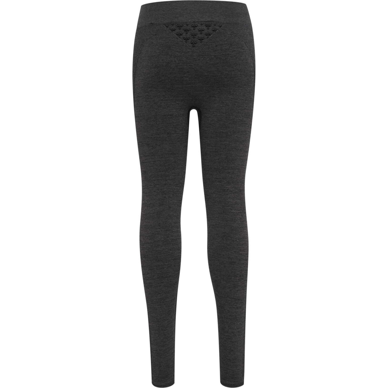 hmlCI JUNIOR SEAMLESS TIGHTS, BLACK MELANGE, packshot