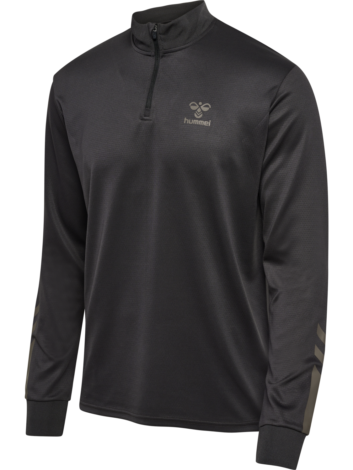 hummel ACTIVE PL HALF ZIP - OBSIDIAN/OLIVE NIGHT | hummel.net 