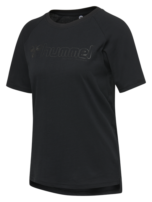 hmlZENIA T-SHIRT S/S, BLACK, packshot