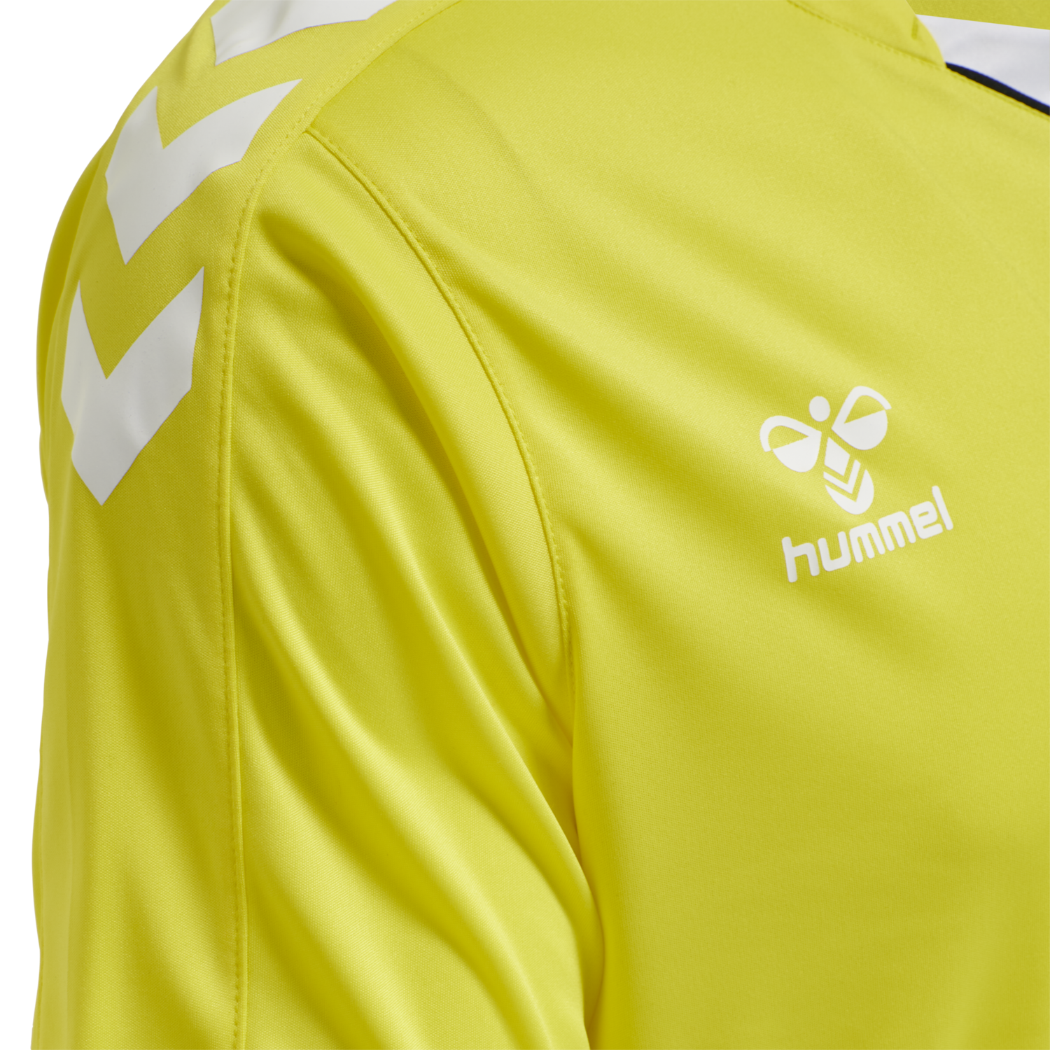 hmlCORE XK POLY JERSEY S/S, BLAZING YELLOW, packshot
