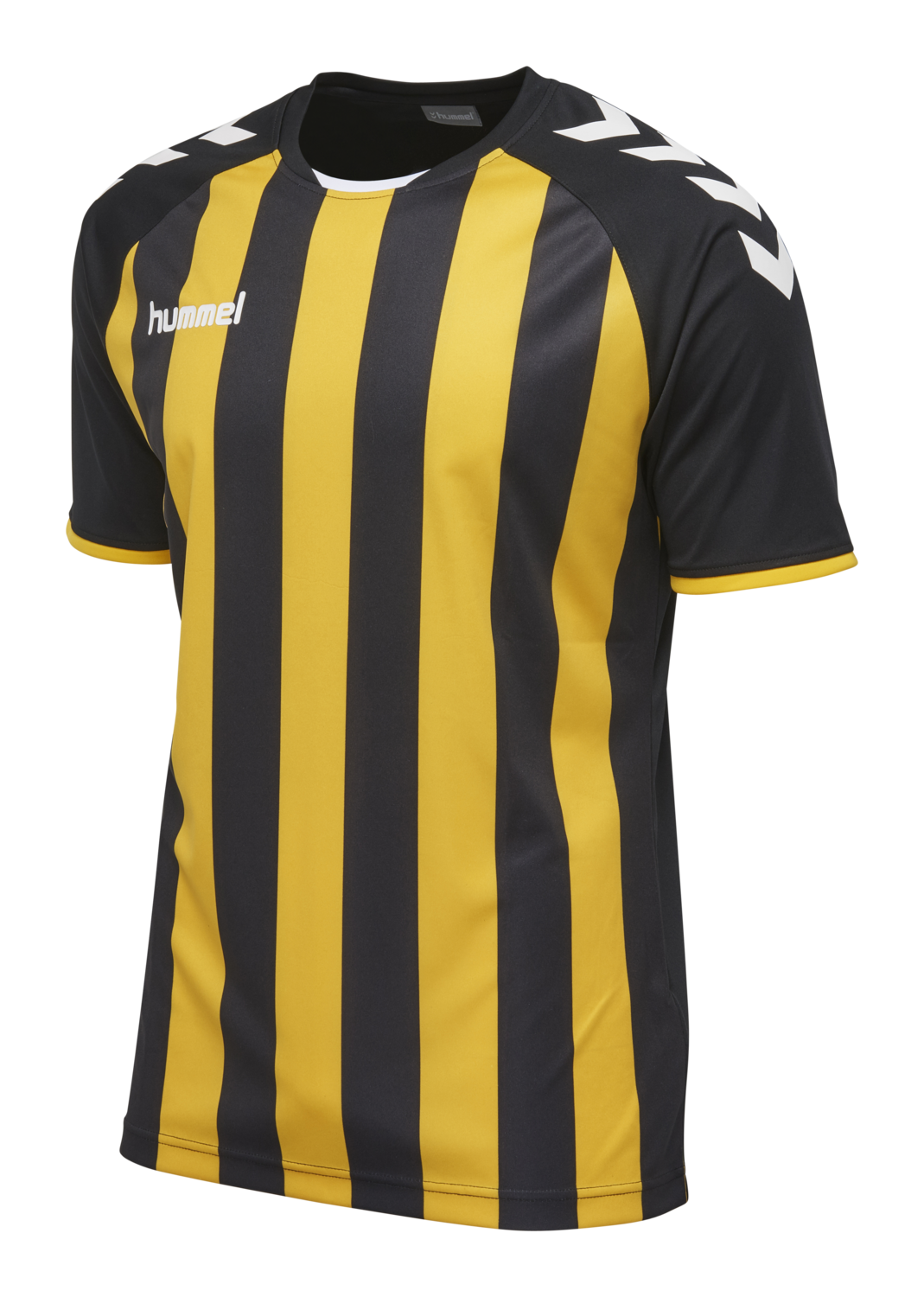 hummel CORE STRIPED SS JERSEY - BLACK
