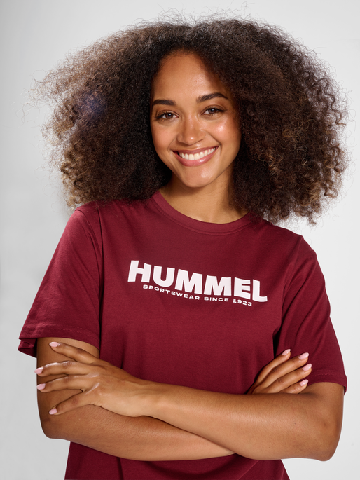 hummel LEGACY T-SHIRT - CABERNET