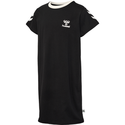 hmlMILLE T-SHIRT DRESS S/S, BLACK, packshot