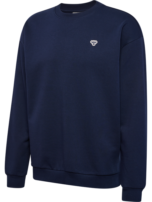 hmlLOOSE CREWNECK BEE, DRESS BLUES, packshot