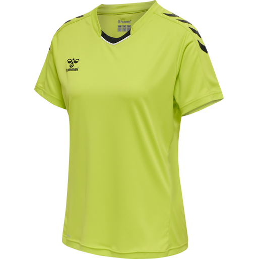 hmlCORE XK POLY JERSEY S/S WOMAN, LIME POPSICLE, packshot