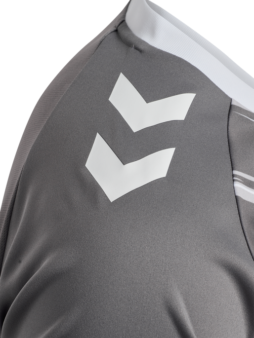 hmlMATCH TRIUMPH JERSEY S/S, STEEL GRAY/WHITE, packshot