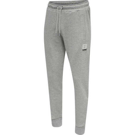 hmlLGC GRAHAM REGULAR PANTS, GREY MELANGE, packshot