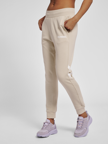 hmlLEGACY WOMAN TAPERED PANTS, PUMICE STONE, model