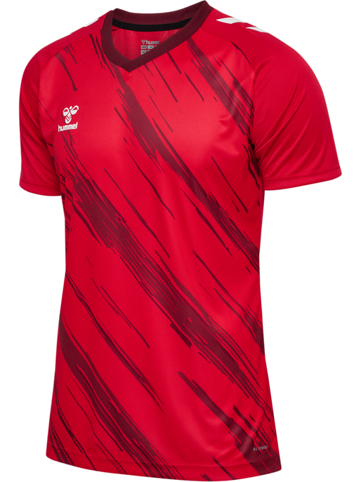 hmlMATCH TRIUMPH JERSEY S/S, TRUE RED/ZINFANDEL, packshot