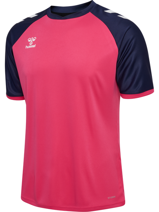 hmlMATCH LEAGUE JERSEY S/S, RASPBERRY SORBET/MARINE hmlMATCH LEAGUE JERSEY S/S, RASPBERRY SORBET/MARINE, packshot