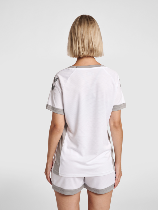 hmlLEAD WOMENS S/S POLY JERSEY, WHITE, model